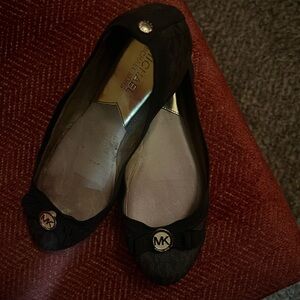Michael Kors Dark Brown Logo Flats
